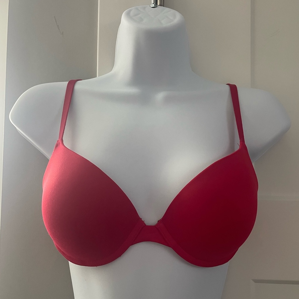 PINK Red Push-up Bra